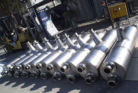 Titanium piping, spools and stand pipes